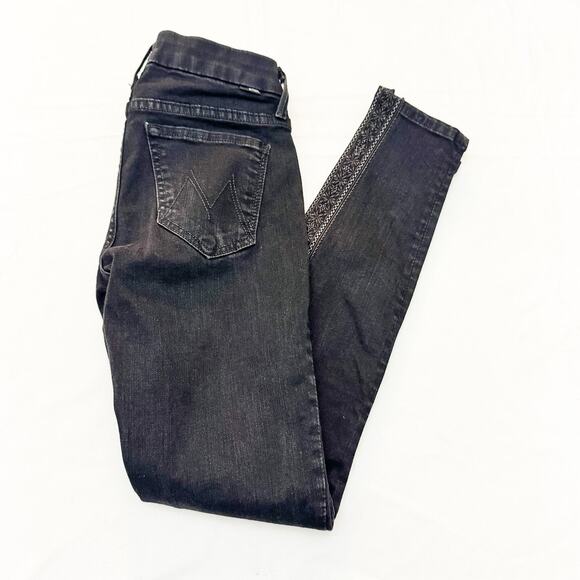 Mother The Looker Inside Zip The Black Sheep and the Princess Denim Jeans SZ 24 - Picture 9 of 9